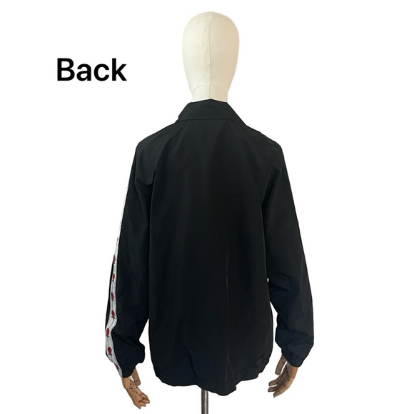 Empyre Leona Black Jacket with Rose Sleeve Size M - Picture 4 of 10